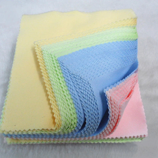 Mixed Color Glasses Cloth Set for Sparkling Clean