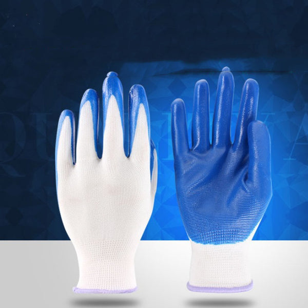 1 Pair Wear-Resistant Latex Gloves ArmorGrip Pro: Nitrile Impregnated